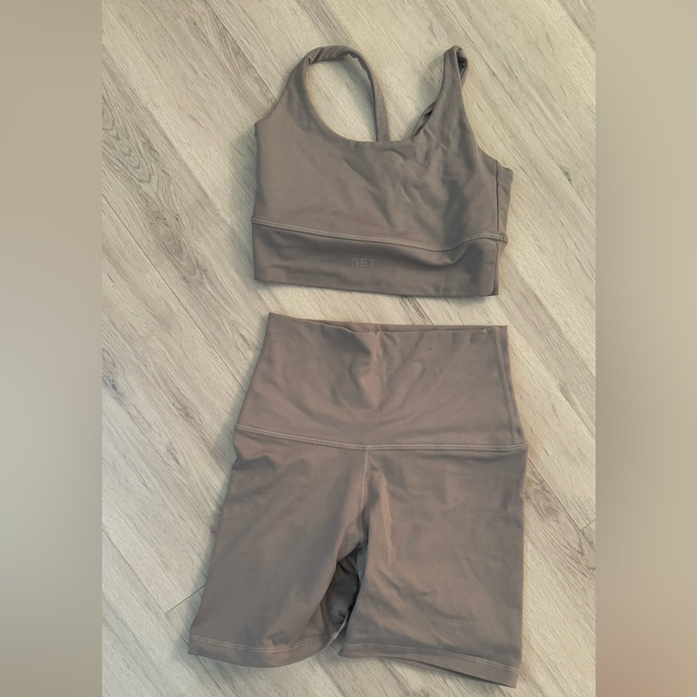 Set Active Biker Short Set
